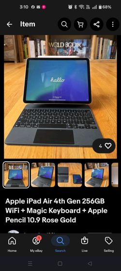 Apple iPad Air 4th gen 256gb wifi + magic keyboard + separate case + apple pencil