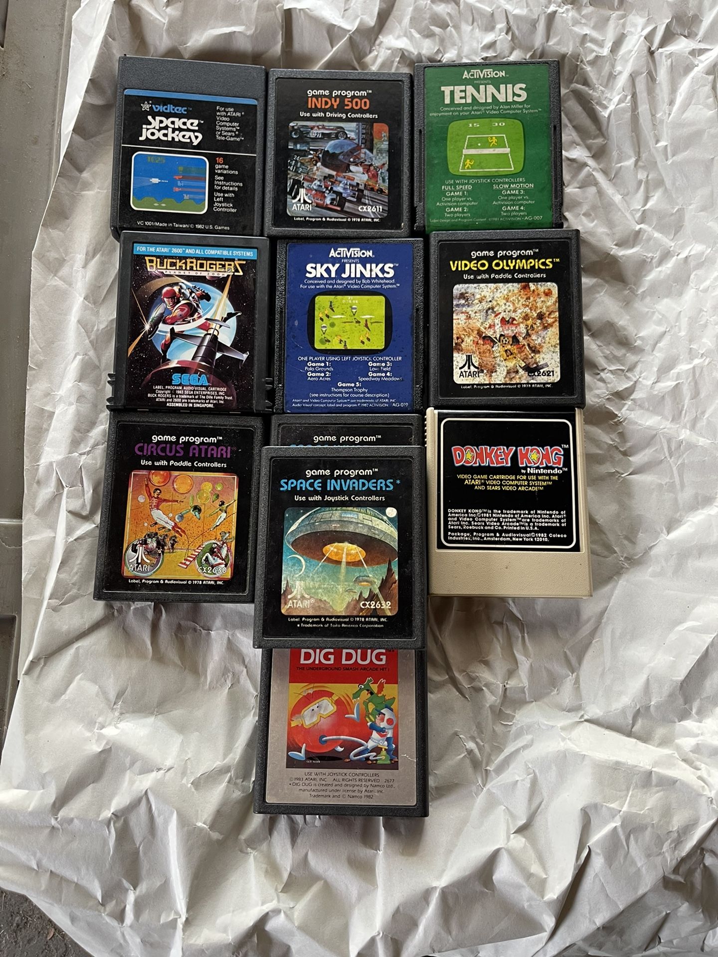 Cartouche TELE-GAMES 112 Pour Atari 2600 - Jeu Vidéo Vintage - État Correct