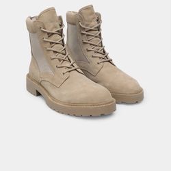 NEW - Saint Morta Men's Legion Suede Military Boots Shoes Tan - Size 9