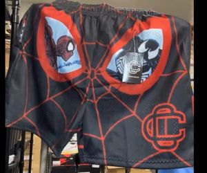 Corrupted Creative Spider Man/ Venom XL shorts