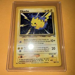 Pikachu Neo Genesis 70/111 English Common Unlimited Pokemon Card