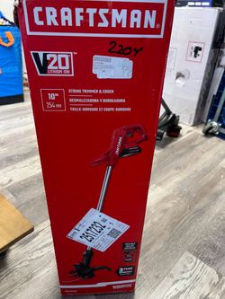 CRAFTSMAN 20-volt max 10.0-in Straight Shaft Battery String Trimmer Edger Conversion Capable 1.5 Ah