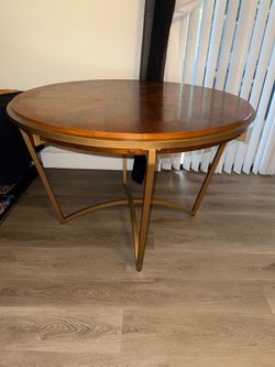 Brown wood table only