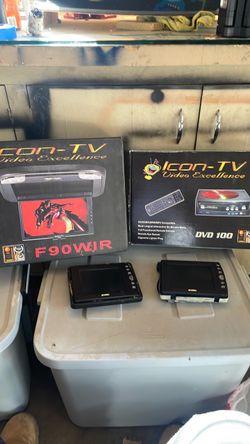 Icon-TV F90WIR Flip-Down Monitor & DVD 100 Player