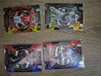 2025 Select Football 4 Rookie Shock Prizm Exclusive Lot – Golden, Milroe, Burden, Simmons