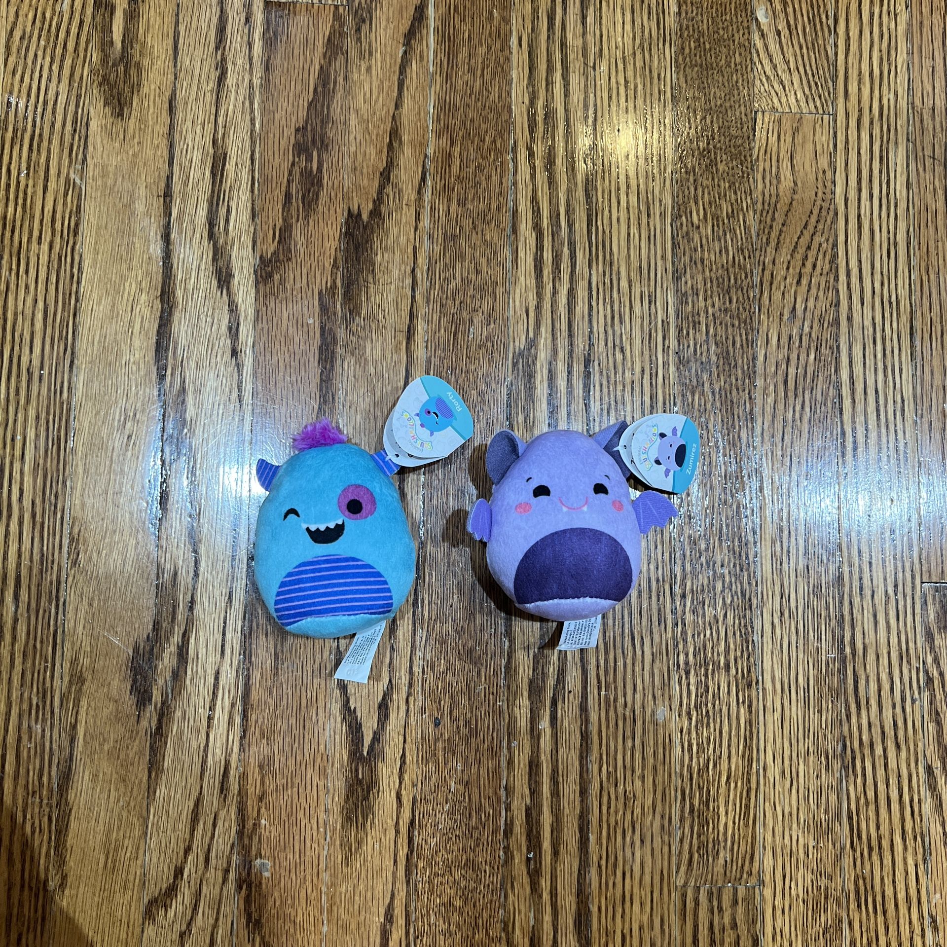 BRAND NEW! Rorty the Monster & Zumirez the Bat McDonald’s Squishmallows (2025)