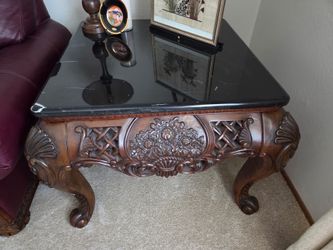 Marble side table