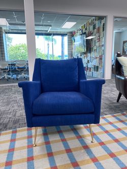 Blue West Elm Chair