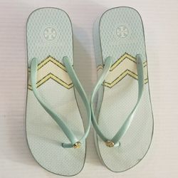 Tory Burch Tiffany Blue Platform Flip Flop 