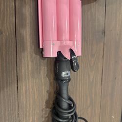 JUNMA 3 Barrel Hair Waver - Pink