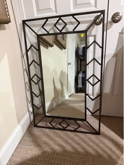 Mirror with Iron Frame