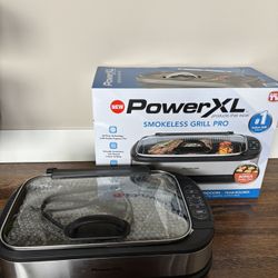 PowerXL Smokeless Grill Pro & Extra Griddle Plate– Great Condition