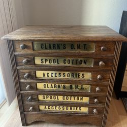 Clark’s O.N.T. Spool Cotton Cabinet 