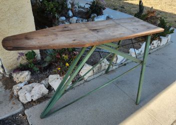Antique wood ironing board