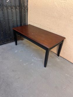 Wooden coffee table