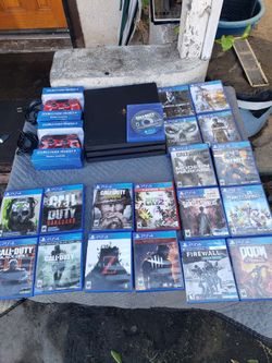 2020 PS4 Pro 1TB, 2 Sealed controls & all Games. $500! Per combo. Trade value $650++ all works 100%