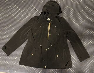 Black Charter Club Rain Jacket XL