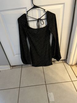 Nice Elegant Black Mini Dress 