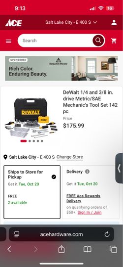 Dewalt tool set