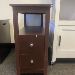 New End Table Side Table With Drawers 