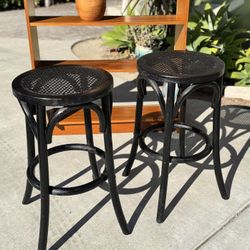 RESTORATION HARDWARE RH 2 Madeleine Bar Stool Pair Set of 2