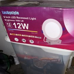 Brand New 12 Pack 6in LED recessed Lights