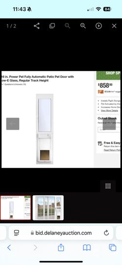 Power per Automatic Patio Pet Door Size Large