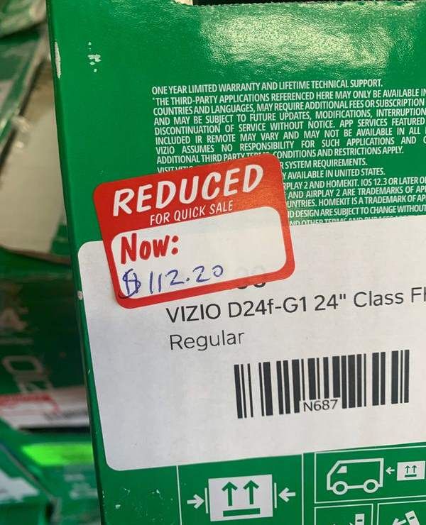 VIZIO 24” LIQUIDATION SALE N6M