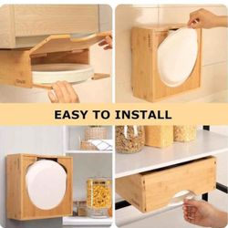 Bamboo Paper plate Holder