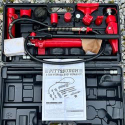 Pittsburgh 4 Ton Portable Hydraulic Equipment Kit