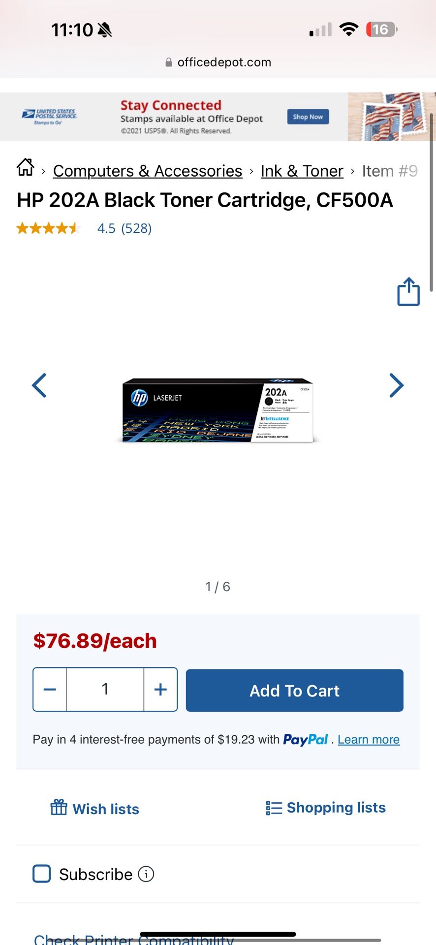 LASERJET 202A Original HP Toner BLACK INK