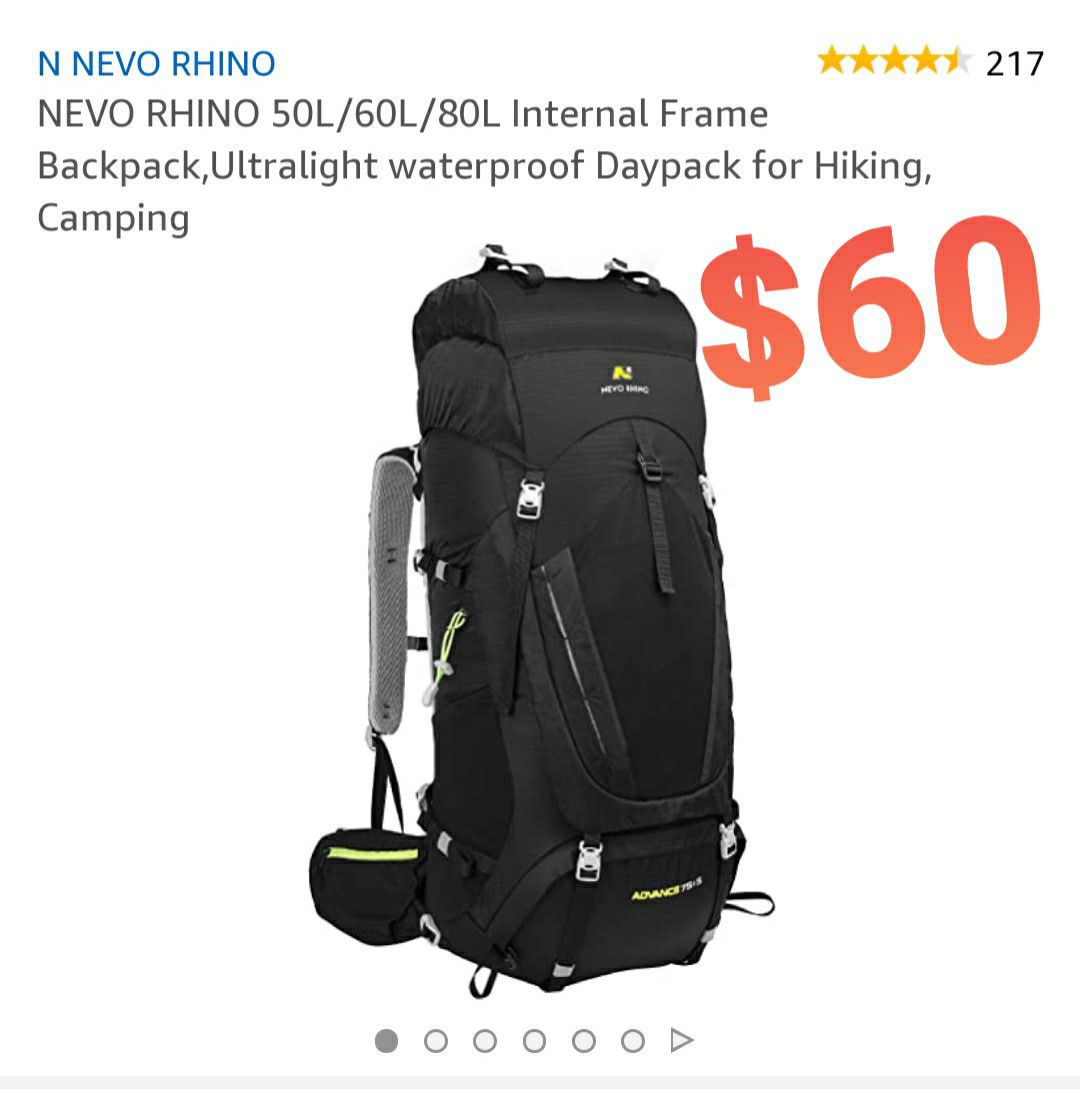 NEVO RHINO Backpack Hiking, Camping