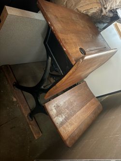 Antique school desk