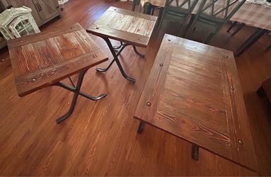 Living room table set (real wood) -individually sold
