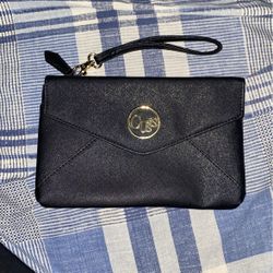 Black Guess Wristlet Bag