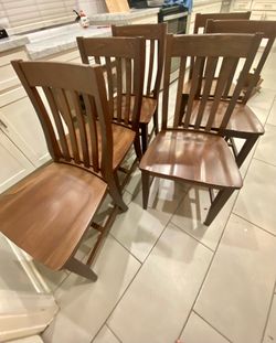 Solid Wood dining chairs 🪑 were $169 each  selling 6 for $120 firm