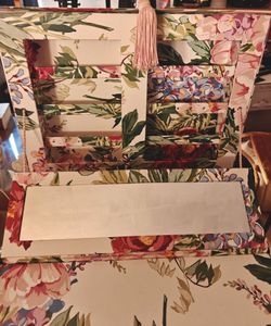 Floral jewelry box / vanity organizer with drawers and mirror 🌸🌻