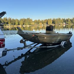 17.5’ Aluminum Jetcraft Inboard Fishing Boat Sled