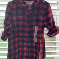 Plaid Girls Shirt Sz 6x 