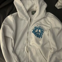 Denim Tear Zip Up Jacket