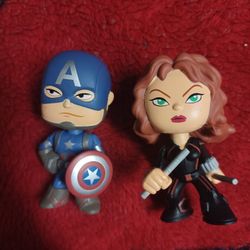 Funko Mystery Minis Captain America and Black Widow Bundle