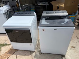 Whirlpool washer and electric dryer HE 4.7&7.4 CUFT