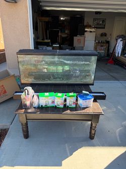 Free 50+ Gallon fish tank plus accessories