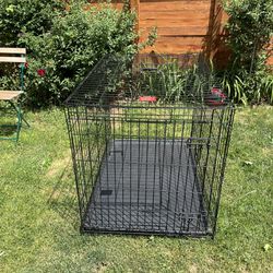 Large folding dog crate - 42 x 27 x 30 inches