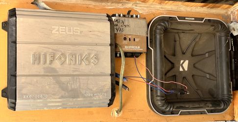 12’ Kicker L7 with Hifonics 1200watt monoblock amp