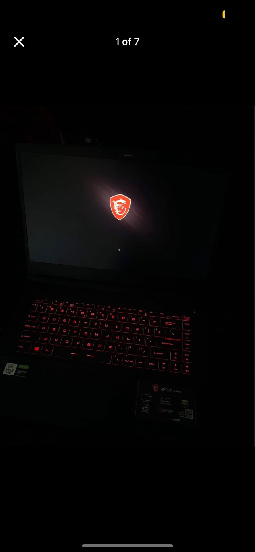 Msi Gf63 Gaming Laptop
