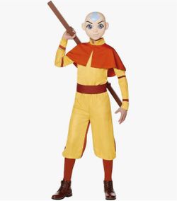 Spirit Halloween Avatar the Last Airbender Kids Aang Jumpsuit Costume, LARGE 12-14