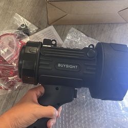 BUYSIGHT Rechargeable Spotlight Flashlight, Hand held Spotlight 800 lumens Waterproof Flashlight