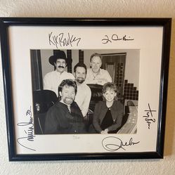Rare Brooks & Dunn, Reba Mc Entire, Autographed Limited Edition Framed Picture.