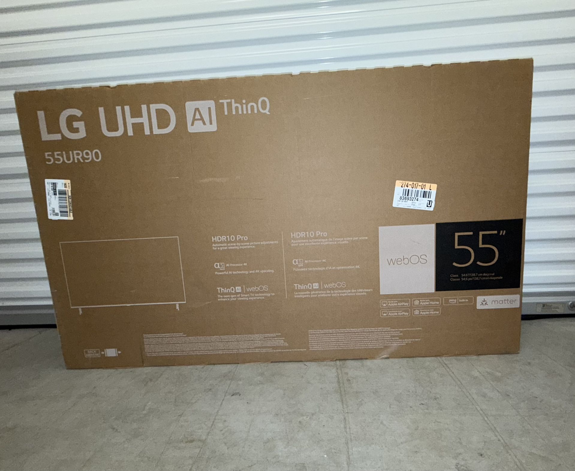 LG 55" Class 4K UHD 2160p LED Smart TV - 55UR9000